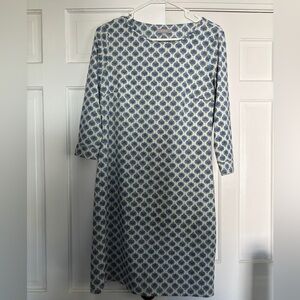 Ellie Kai Blue and Yellow Patterned Dress